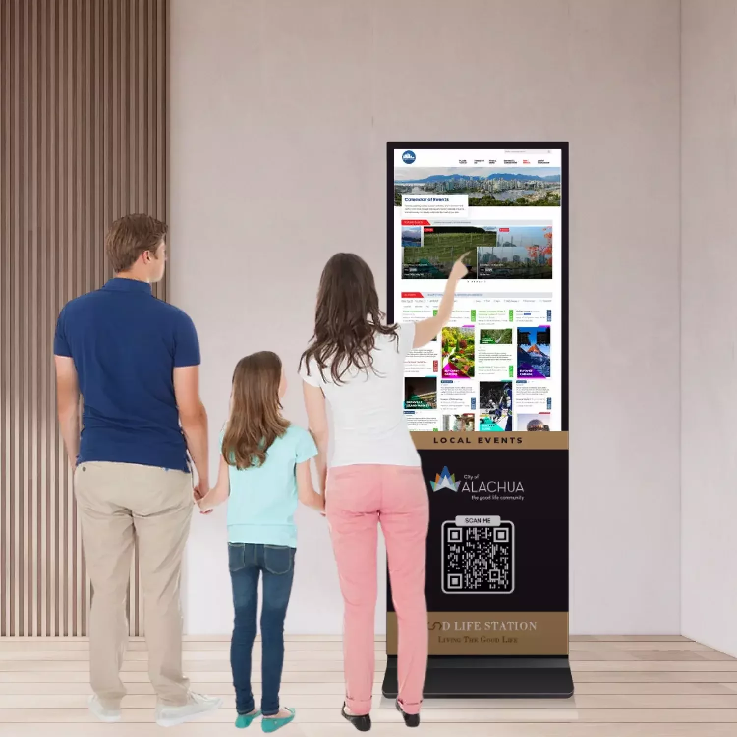 Image showing people scrolling through Community Calendar